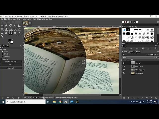 How to use Spherize Filter in GIMP