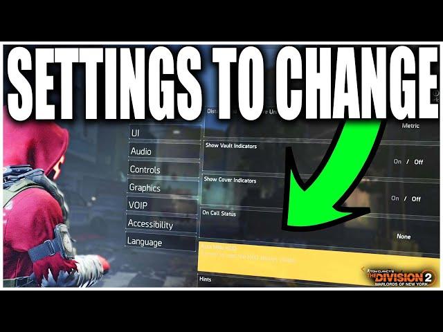 Change These SETTINGS NOW in The Division 2! (BEST SETTINGS IN TU16)