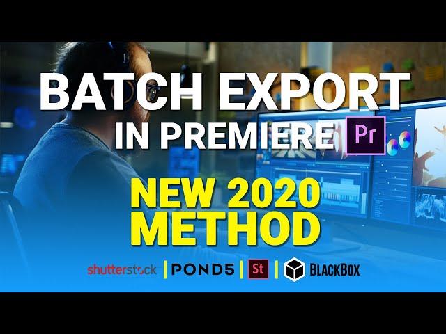 How To Export Individual Clips In Premiere - NEW 2020 METHOD || EZclip