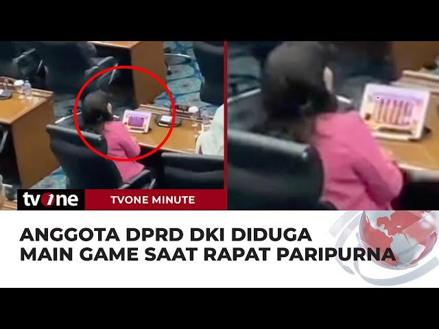 Anggota DPRD DKI Diduga Asyik Main Game Slot saat Rapat Paripurna | tvOne Minute