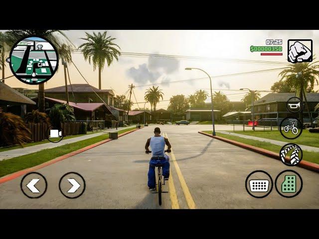 GTA SAN ANDREAS DEFINITIVE EDITION MOBILE GAMEPLAY ANDROID