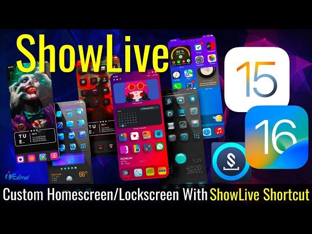 ShowLive Shortcut | Customize Homescreen & Lockscreen For iPhone iOS 15/iOS 16 With ShowCuts App