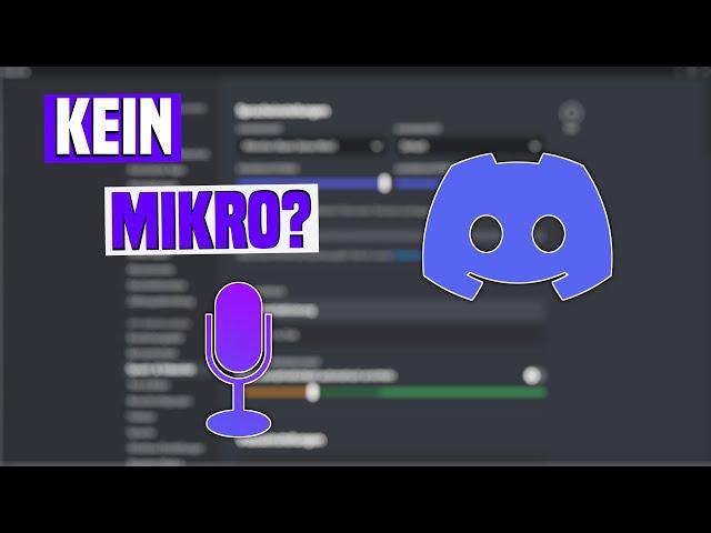 Discord MIKROFON geht nicht (LÖSUNG) | Discord Mikrofon einstellen Tutorial