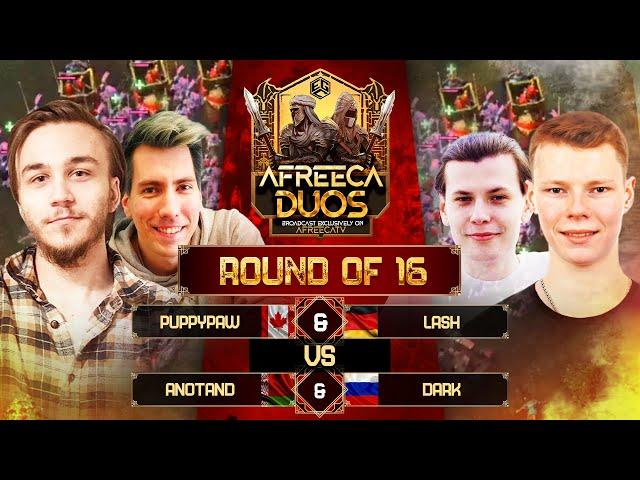 ️  Afreeca Duos Ro16 Bo5: 1Puppypaw & LaSh vs Anotand & Dark | Age Of Empires 4