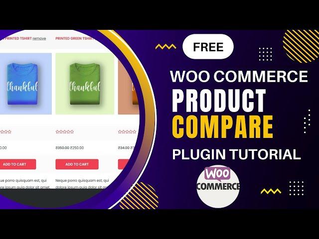 Free WooCommerce Product Comparison Plugin | WooCommerce Product Compare plugin