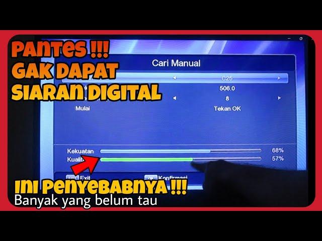 Penyebab Saluran TV Digital Tidak ditemukan Saat discan Otomatis, Begini Solusinya 100% Sukses !!!