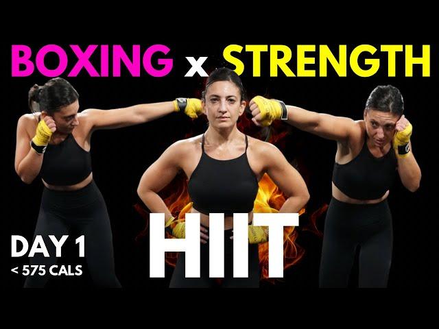 MAX Fat Burn! SHADOW BOXING & DUMBBELLS Interval Workout - The Challenger 2.0(W1)//SYLVIA NASSER