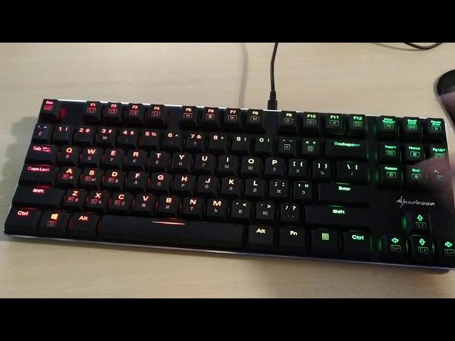 Sound of typing Kailh Box Red (Sharkoon PureWriter TKL RGB) vs Logitech K280e