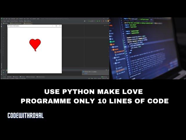 Express Your Love In An Unique Way: Python Turtle Hack #python #pythonprogramme