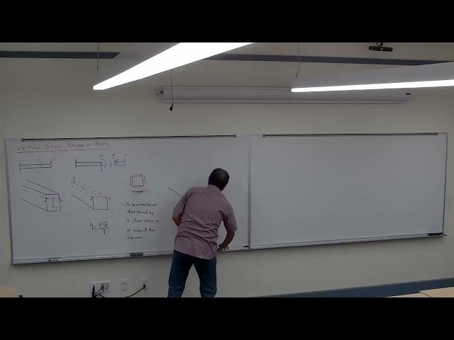 22 Vertical Shear Stress (Mechanics of Materials Lectures)