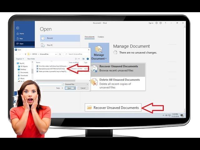 How to Recover Unsaved Word File in MS Word (100% Works)
