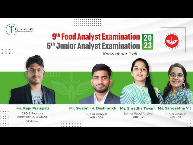 FSSAI Food Analyst & Junior Analyst Exam 2023 Notification | Know All Details| How to Apply| Agri4U