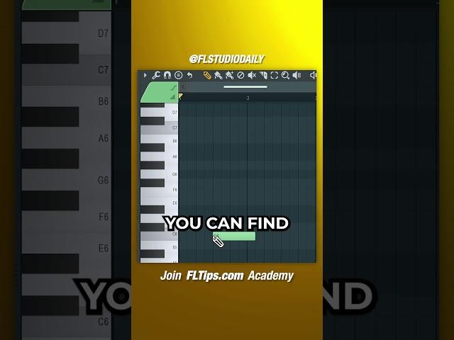 Hidden Piano Roll Features Every Producer Needs To Know | FL Studio Tutorial #shorts