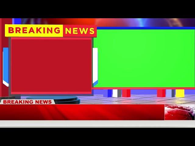 Green Screen Breaking News Bumper | Free Template For News Channels