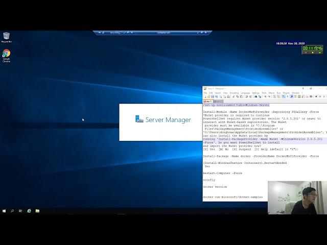 1. Windows Server 2019 Docker(Container) 19.03.13 Install