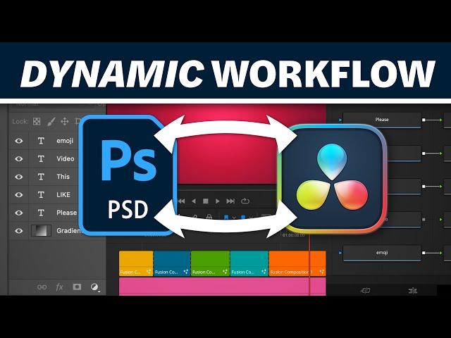 The Weird Trick to Import & Update Photoshop Layers in DaVinci Resolve