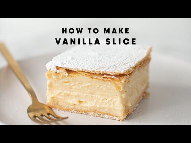 Creamy Vanilla Slice Dessert Recipe! - The Scran Line