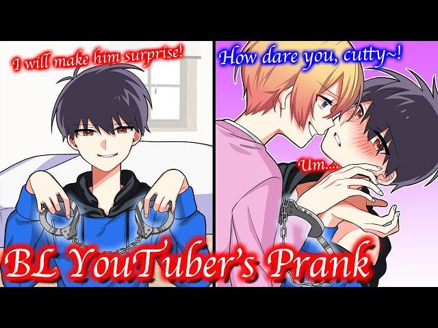 【BL Anime】One of a boy’s couple live-streamed himself cuffing his partner as a prank.【Yaoi】