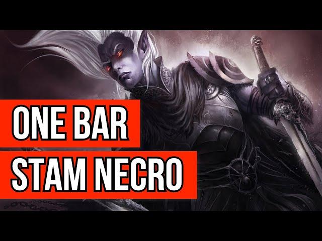 Stamina Necromancer SOLO PVE Build - BLOOD THIRST - Incredible ONE-BAR Solo Necro Build for ESO!