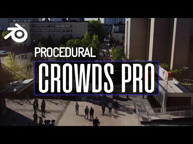 Blender Procedural Crowds Pro Released - New Features!