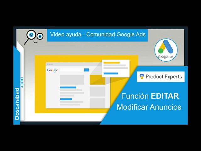 Función editar - Cambiar anuncios