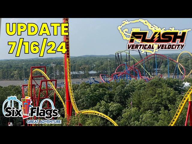 Flash: Vertical Velocity Update 7/16/24! | Six Flags Great Adventure