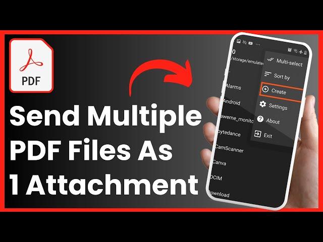 How to Send Multiple PDF Files As One Attachment ! [EASY STEPS]