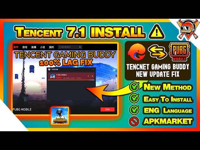 Tencent Gaming Buddy 7.1 New Update & PUBG Install | Fix PUBG Not Supported Issue [Eng Subtitle]