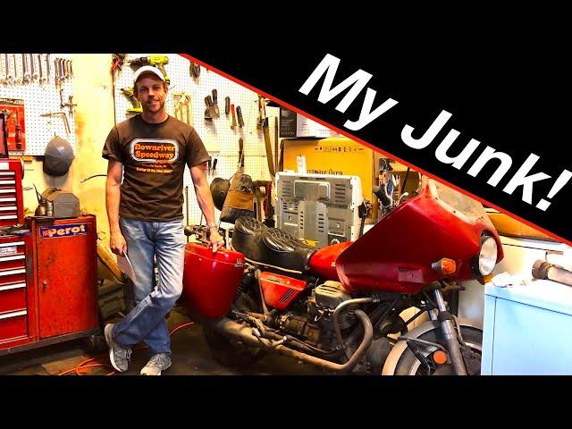 I bought a rare Italian sport bike hidden in junk!