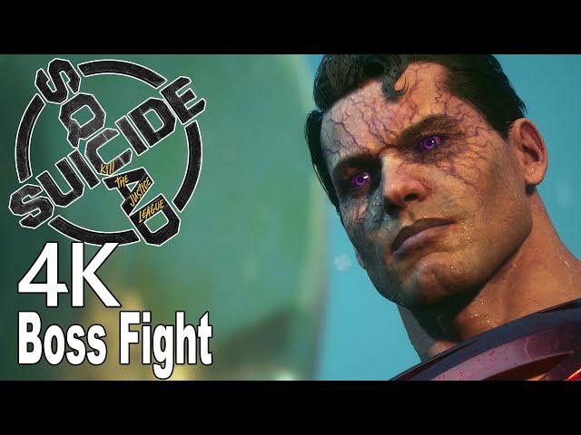 Superman Boss Fight Suicide Squad Kill the Justice League 4K