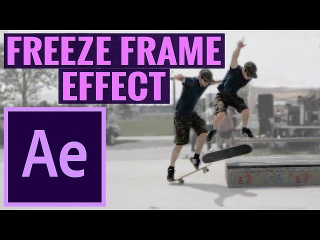 How To Freeze Frame Effect In After Effects CC