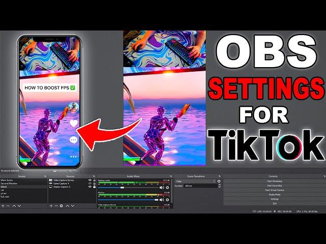 OBS Settings For Recording Tik Toks (VERTICAL VIDEOS)