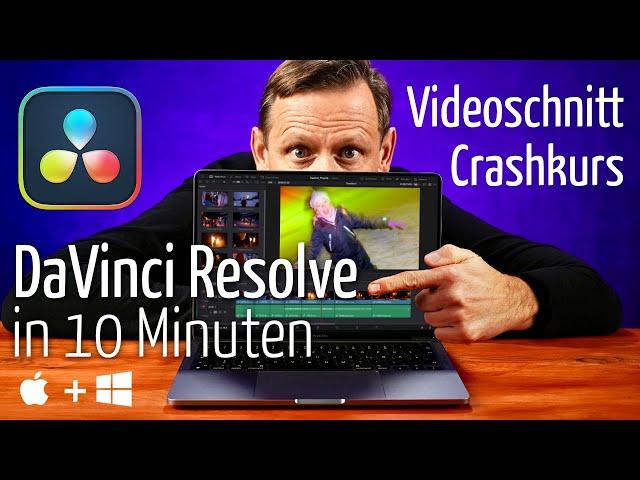 DaVinci Resolve IN 10 MINUTEN (Tutorial deutsch), Videos schneiden kostenlos