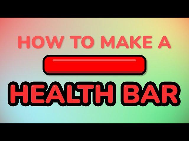 How to Make a HEALTH BAR in UE4