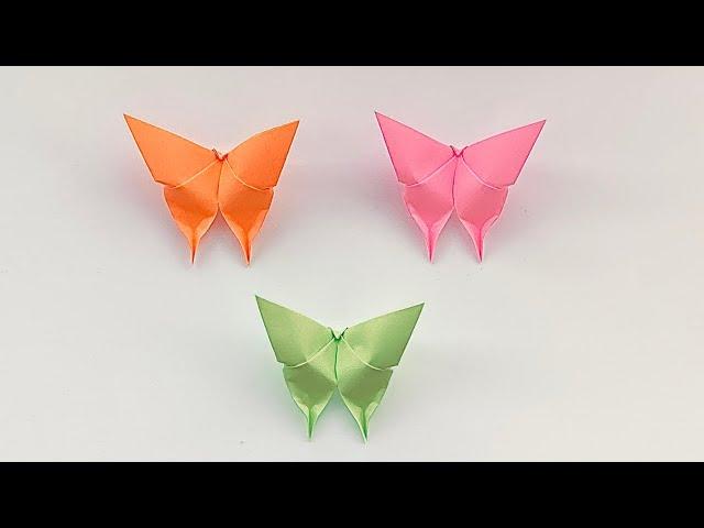 Easy Origami Butterfly In only 3 Minutes / Very Easy Paper Butterfly 