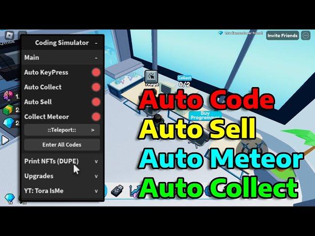 [NEW] [JAVA] Coding Simulator! Script - Auto Code , Auto Sell , Auto Meteor . Auto Collect PASTEBIN