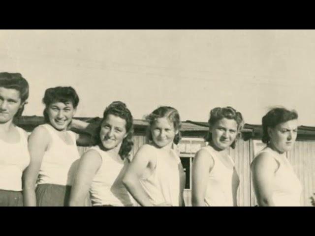 A group of Bund Deutscher Mädel BDM German youth group girl    Summer training camp  1930s