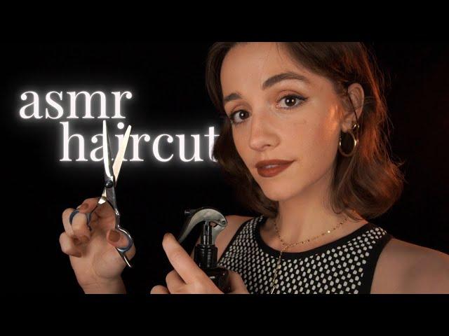 ASMR | Sleepy & Relaxing Haircut ️ (ear to ear whispers)