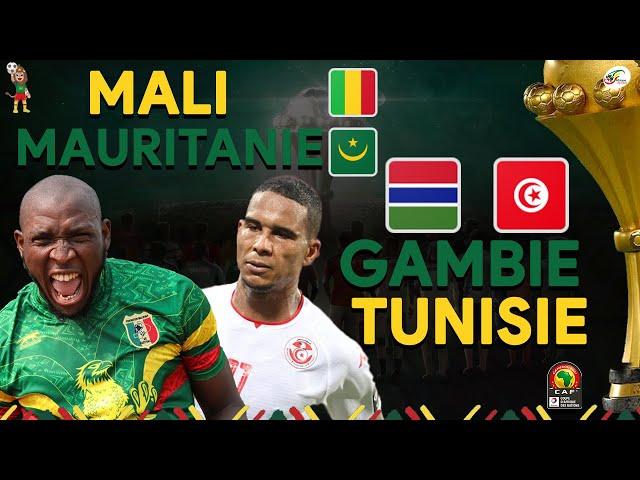 GAMBIE vs TUNISIE  / MALI  vs MAURITANIE  / MATCH ENLIVE .. JOURNÉE DÉCISIVE