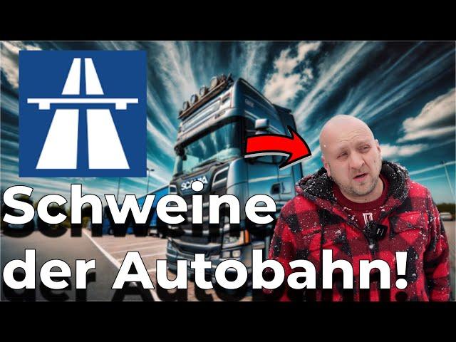 Unfassbar! Rücksichtslosigkeit von #LKW #Fahrern die Schweine der #Autobahn !