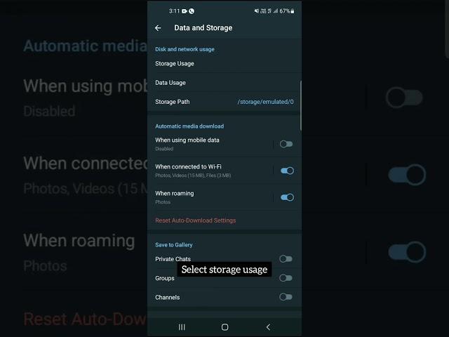 Telegram storage problem fixed | how to get more storage space | telegram download problem