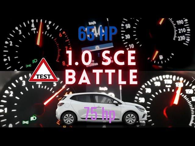 Renault clio 5 1.0 Sce 65 Hp VS 75 Hp -Top speed