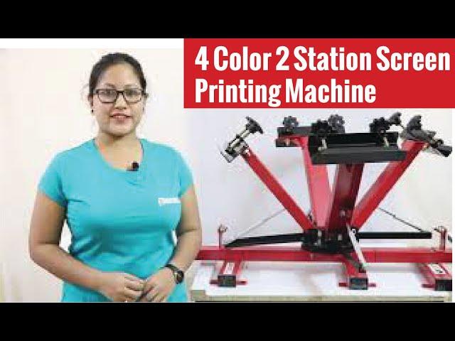 Screen Printing Machine | 4 COLOR 2 STATION