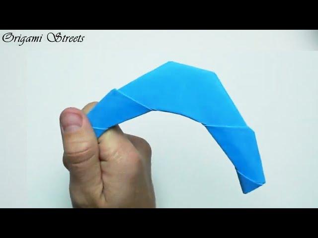 How to make an origami boomerang out of paper