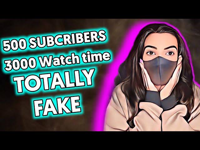 500 subcribe 3000 watch time totally fake || TECHNICAL SHEZADI