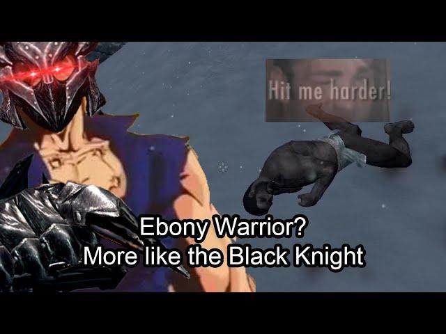 Skyrim Unarmed vs the Ebony Warrior on Legendary