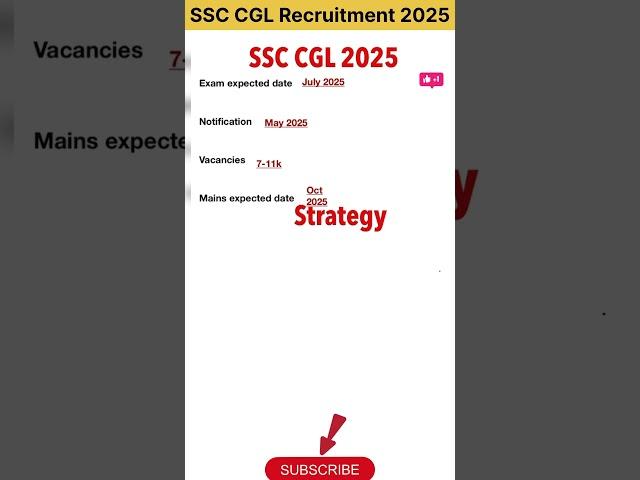 SSC CGL 2025|SSC CGL STRATEGY2025#ssccgl#ssc#ssccgltimetable#ytshorts#viral#shorts#trending