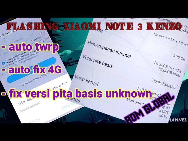 cara flash redmi note 3 kenzo fix 4g flash redmi note 3 kenzo miui 10