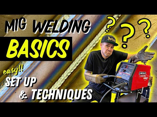 MIG Welding Basics For BEGINNERS!! How To Set Up Your Welder + Tips, Tricks & Techniques!!