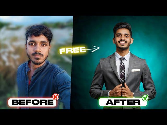 Turn Your Boring Selfies into Professional Portrait using AI for FREE | Trending AI Photo Editing